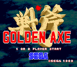 Заставка игры Golden Axe